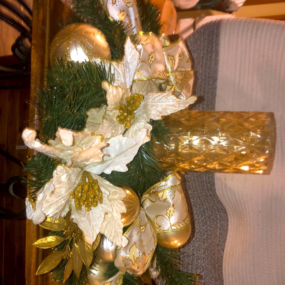 Christmas table center decoration
